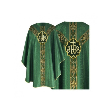 Chasuble semi-gothique verte (73)