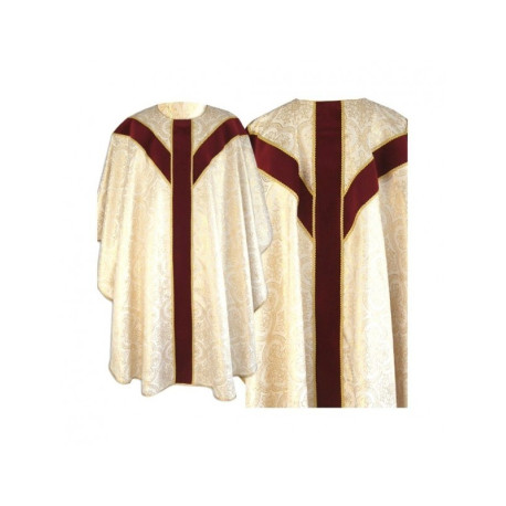 Chasuble semi-gothique - motifs dorés (74)