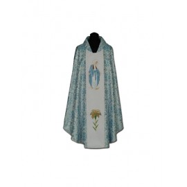 Chasuble brodée de Marie Immaculée