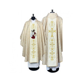 Chasuble brodée Christ Bon Pasteur