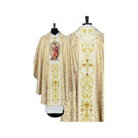 Chasuble brodée à l'effigie de Jésus-Christ