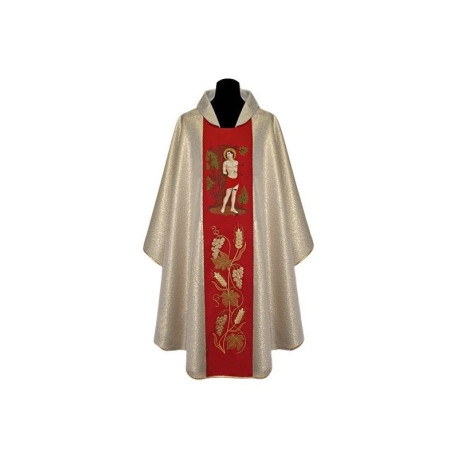 Chasuble brodée Saint Sébastien