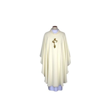 Chasuble brodée écru - Croix (78)