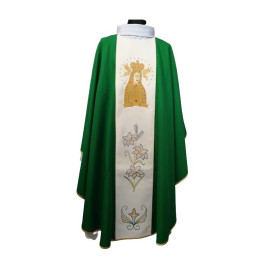 Chasuble verte de Notre-Dame de Lichen
