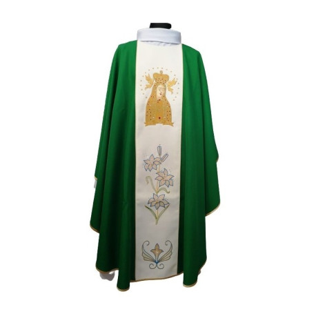Chasuble verte de Notre-Dame de Lichen
