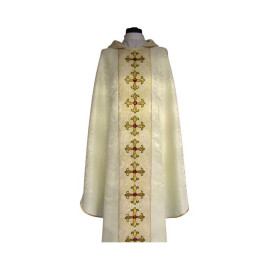 Chasuble avec belle ceinture brodée + pierres (1)