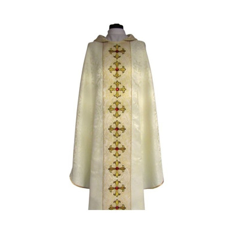 Chasuble avec belle ceinture brodée + pierres (1)