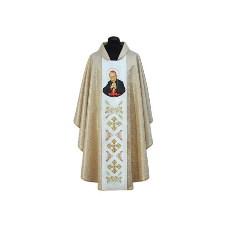Chasuble à l'effigie du cardinal Stefan Wyszynski