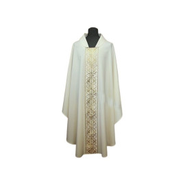 Chasuble en stretch, ceinture brodée, couleurs liturgiques (69)
