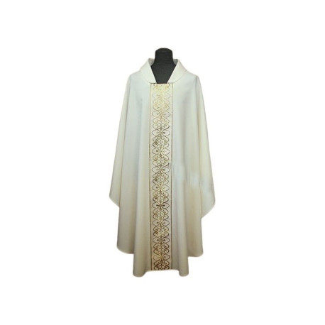 Chasuble en stretch, ceinture brodée, couleurs liturgiques (69)