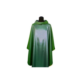 Chasuble verte unie, brillante (6)