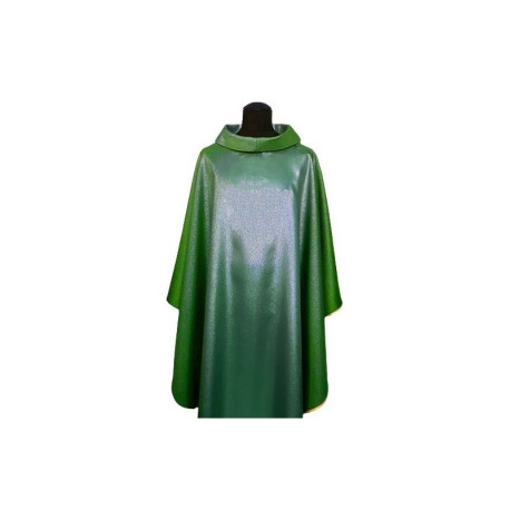Chasuble verte unie, brillante (6)