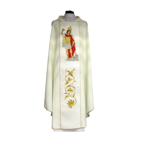 Chasuble brodée - Archange Michel du Gargano (2)