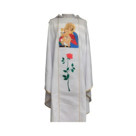 Chasuble brodée - Reine du Très Précieux Sang de Jésus