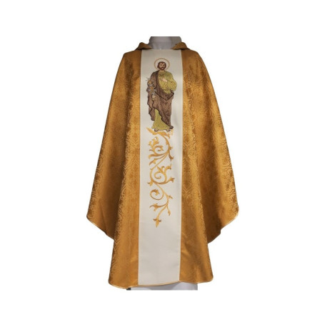 Chasuble brodée avec St. Joseph - rosette
