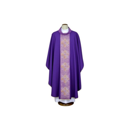 Chasuble violette avec broderies modernes (16)