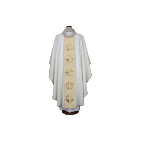Chasuble écrue avec broderies modernes (16)