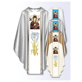 Chasuble mariale de Notre-Dame du Perpétuel Secours