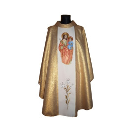 Chasuble brodée à l'effigie de saint Joseph (13)