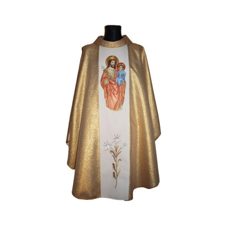 Chasuble brodée à l'effigie de saint Joseph (13)