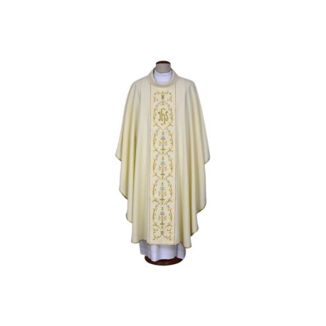 Chasuble brodée écrue - IHS (20)