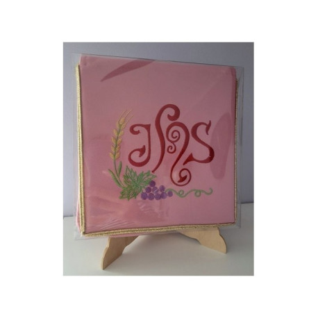 Bursa pour les malades, brodé rose