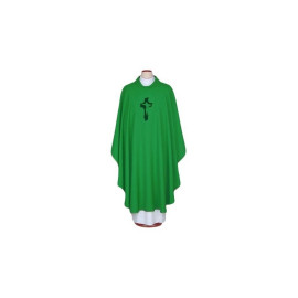 Chasuble brodée verte - Croix (81)