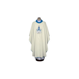 Chasuble mariale, ceinture brodée (128)