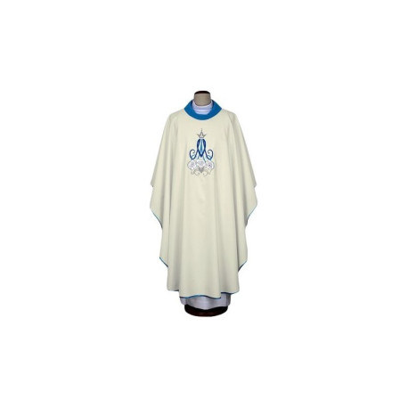 Chasuble mariale, ceinture brodée (128)