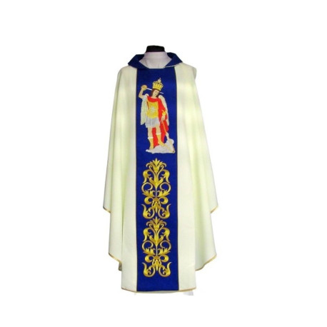 Chasuble brodée de l'Archange Michel du Gargano (4)