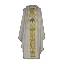 Chasuble mariale avec ceinture brodée (68)