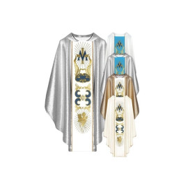 Chasuble mariale avec ceinture brodée (71)