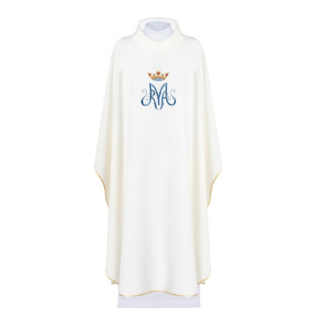 Chasuble mariale brodée