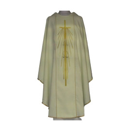 Chasuble brodée Alpha et Omega - couleurs liturgiques (11)