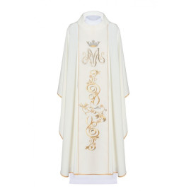 Chasuble mariale brodée