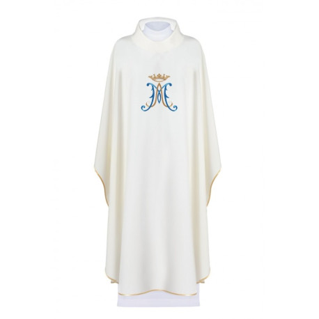 Chasuble mariale brodée