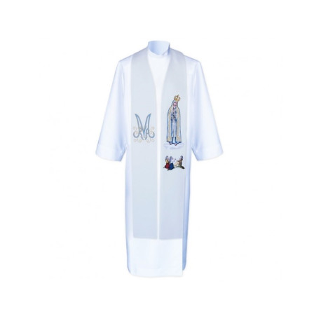 Étole de prêtre Notre-Dame de Fatima