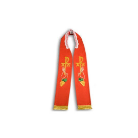 Étole de prêtre brodée - rouge (18)