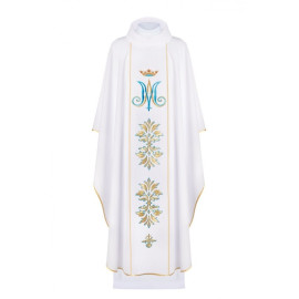 Chasuble mariale brodée