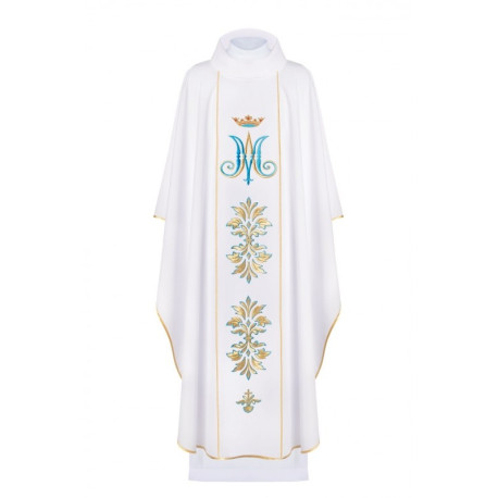 Chasuble mariale brodée