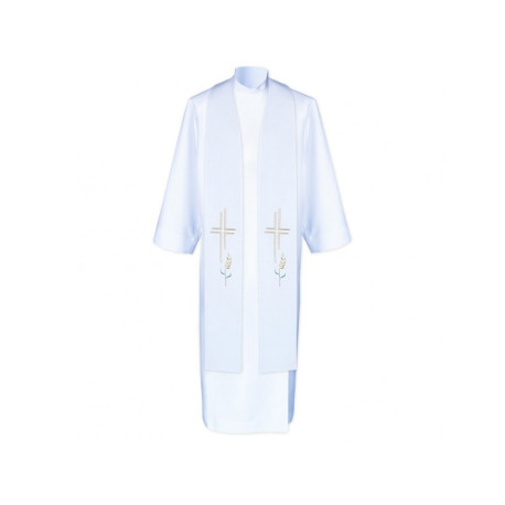 Étole de prêtre croix et oreilles - brodée (5)
