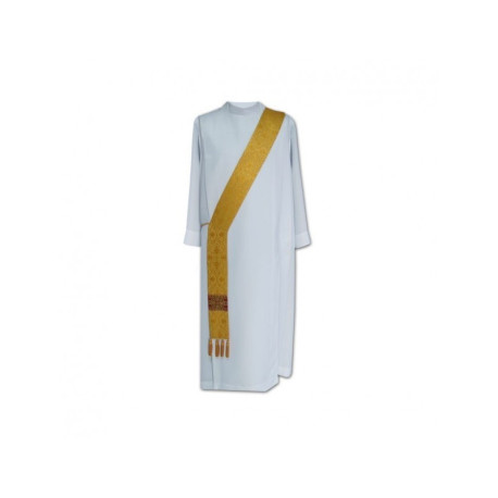 Étole de diacre en or - jacquard