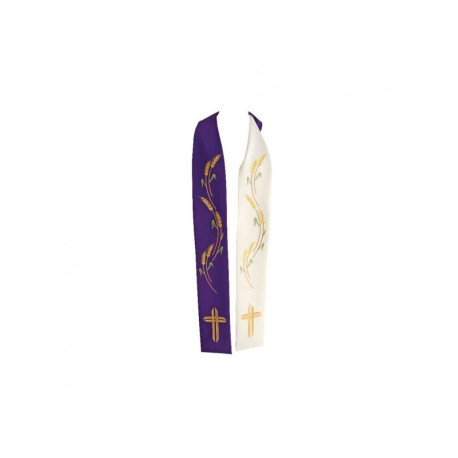 Étole de prêtre double face - oreilles, croix (1)