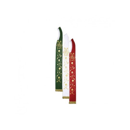 Étole de prêtre eucharistique IHS - 4 couleurs au choix