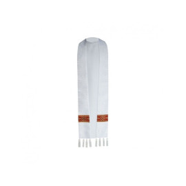 Étole de prêtre avec tangs, jacquard (couleurs liturgiques)