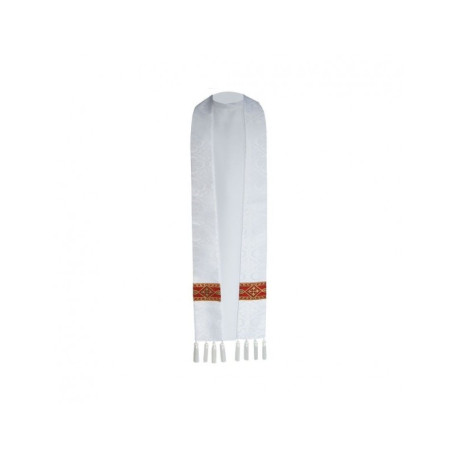 Étole de prêtre avec tangs, jacquard (couleurs liturgiques)