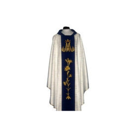 Chasuble mariale brodée