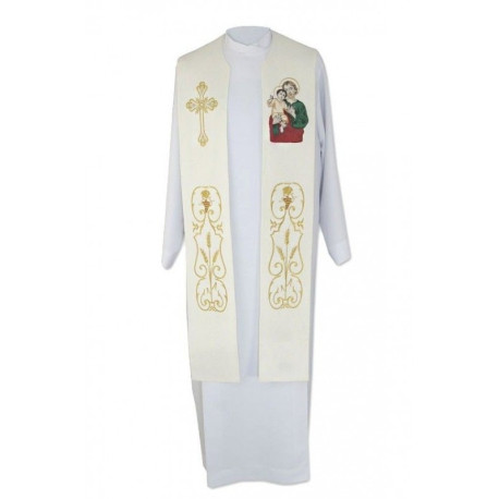 Étole brodée à l'effigie de saint Joseph (3)