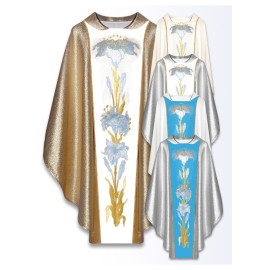 Chasuble mariale brodée