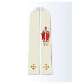 Étole à l'effigie de Saint-Nicolas.